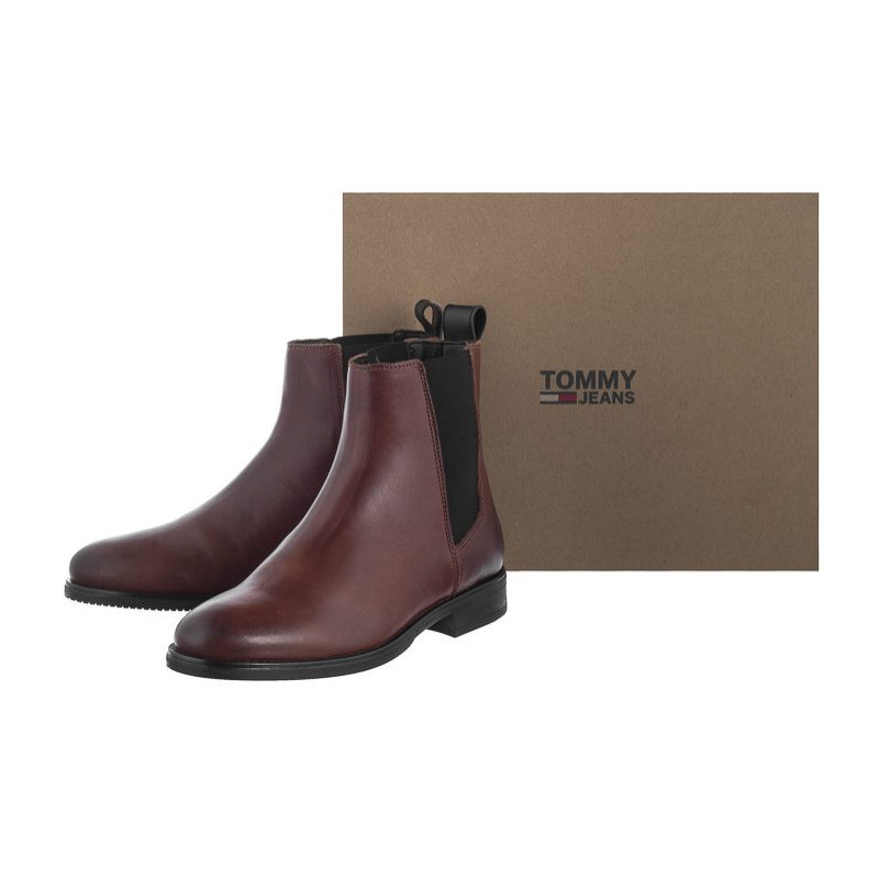 Tommy Hilfiger  Pin Logo Chelsea Boot EN0EN00606 GVI Winter Cognac (TH75-a) kurpes