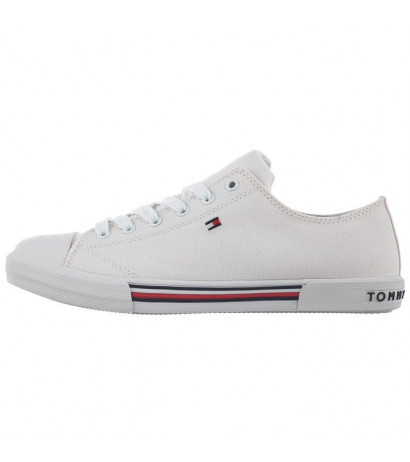 Tommy Hilfiger Low Cut Lace-Up Sneaker T3X4-30692-0890 100 White (TH79-a) sporta apavi