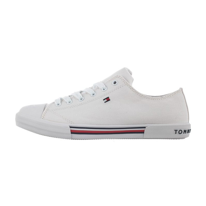 Tommy Hilfiger Low Cut Lace-Up Sneaker T3X4-30692-0890 100 White (TH79-a) sporta apavi