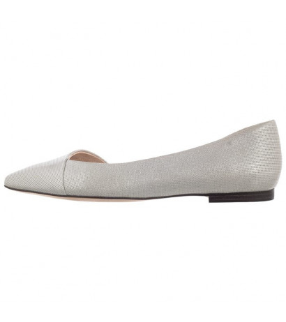 Caprice Srebrne 9-24203-24 927 Silver Punched (CP196-a) ballerinas