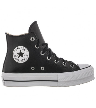 Converse CT All Star Lift Clean Hi Black/Black/White 561675C (CO446-a) bateliai