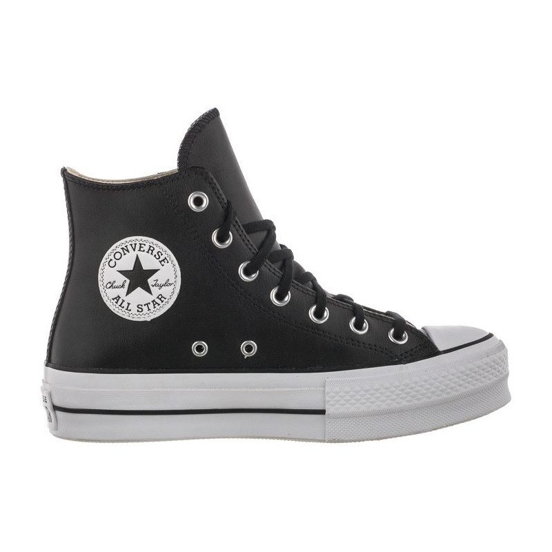 Converse CT All Star Lift Clean Hi Black/Black/White 561675C (CO446-a) bateliai