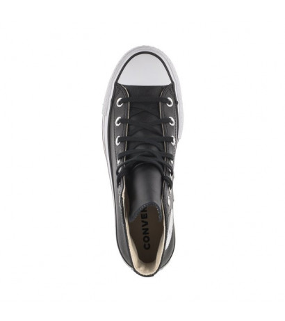 Converse CT All Star Lift Clean Hi Black/Black/White 561675C (CO446-a) bateliai