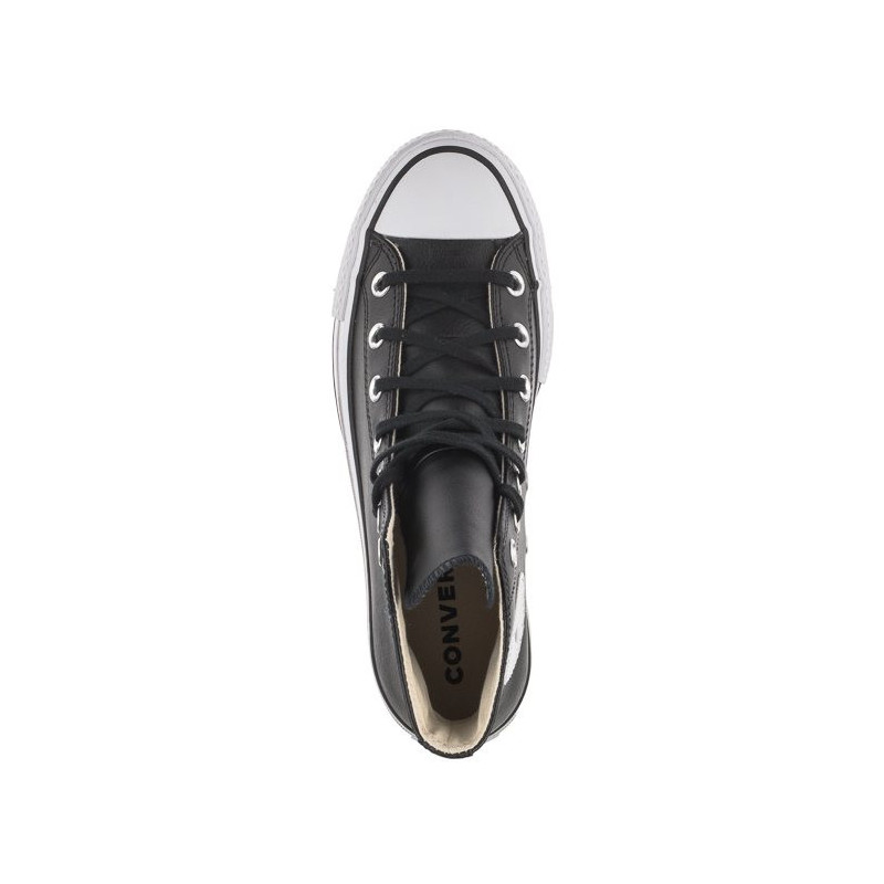 Converse CT All Star Lift Clean Hi Black/Black/White 561675C (CO446-a) bateliai