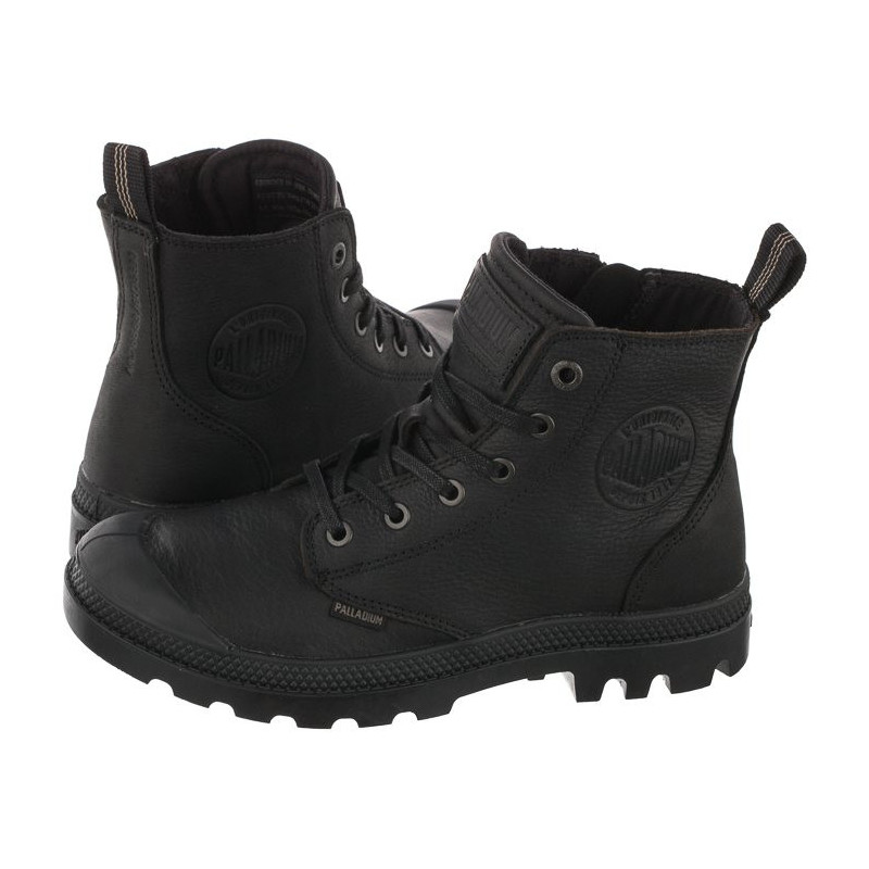 Palladium Pampa Zip Lth Ess Black 76888-008-M (PA64-a) batai