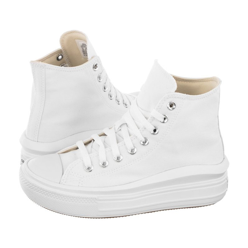 Converse CT All Star Move Hi White/Natural Ivory/Black 568498C (CO448-b) shoes