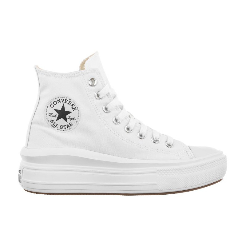 Converse CT All Star Move Hi White/Natural Ivory/Black 568498C (CO448-b) shoes