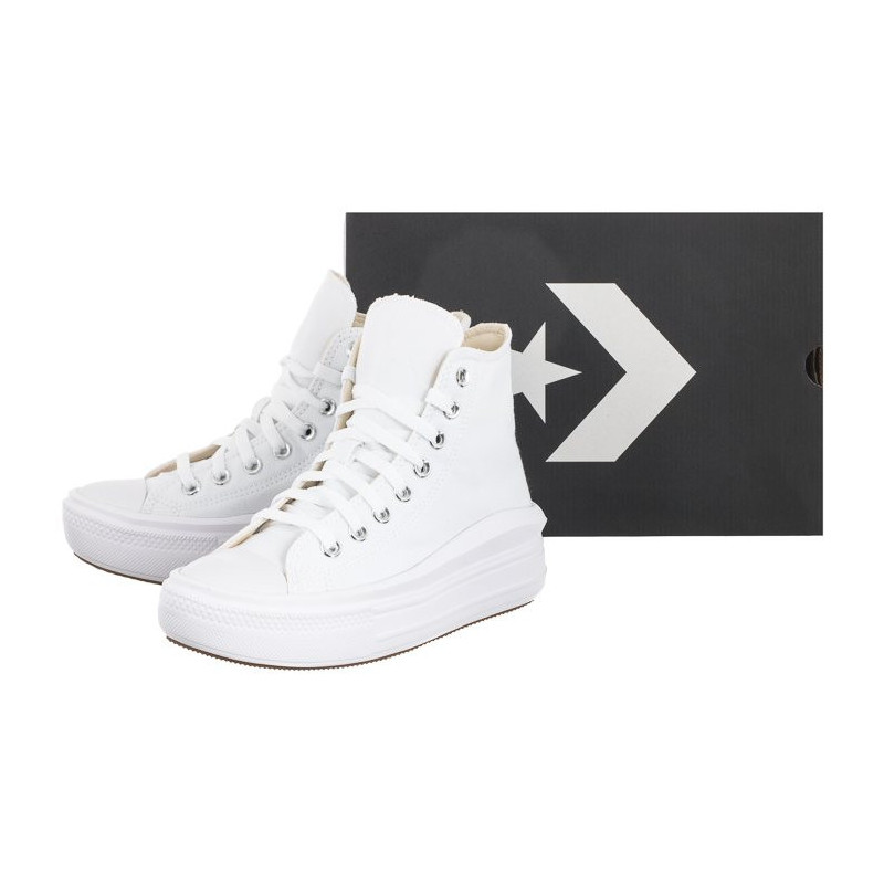 Converse CT All Star Move Hi White/Natural Ivory/Black 568498C (CO448-b) shoes