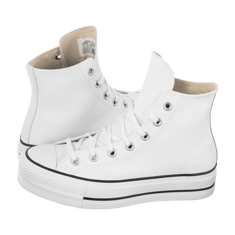 Converse CT All Star Lift Hi White/Black/White 561676C (CO446-b) bateliai