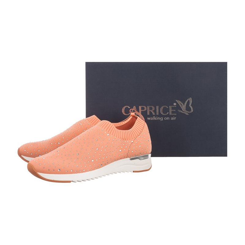 Caprice Różowe 9-24700-26 675 Peach Knit (CP254-b) spordijalatsid