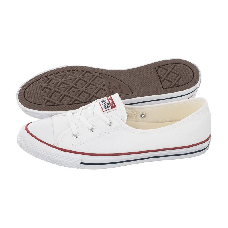 Converse CT All Star Ballet Lace Slip White/Garnet/Navy 566774C (CO467-a) bateliai