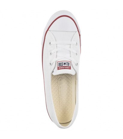 Converse CT All Star Ballet Lace Slip White/Garnet/Navy 566774C (CO467-a) bateliai