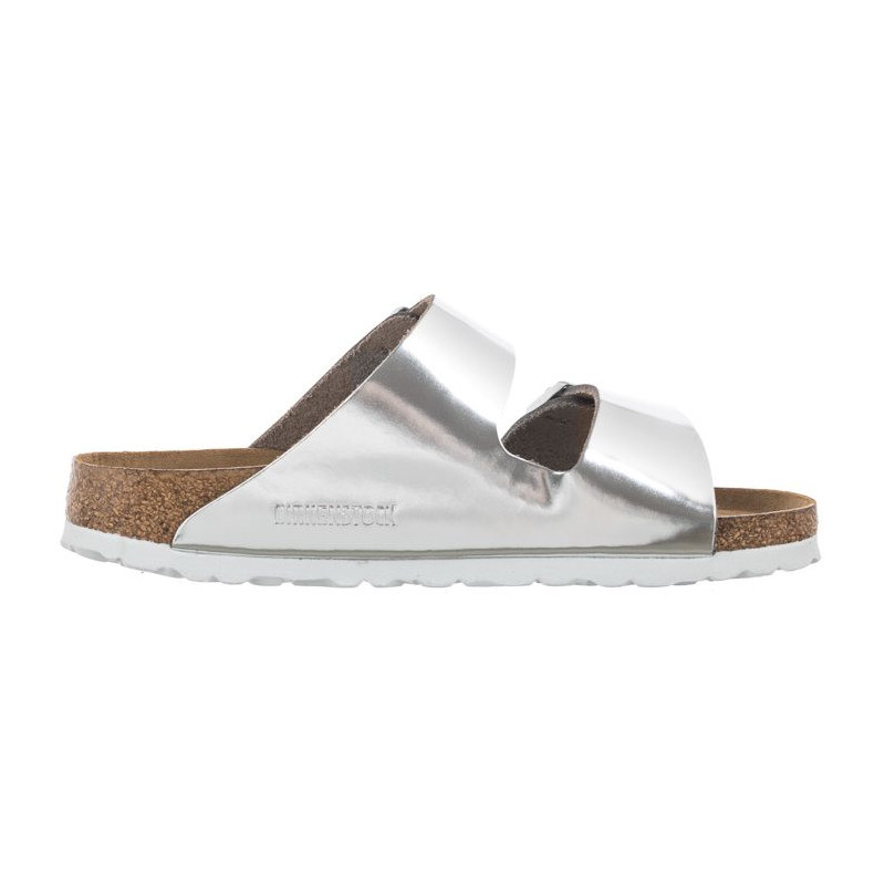 Birkenstock Arizona BS Soft Footbed Silver 1005961 (BK145-b) Women's Shoes/Flip Flops