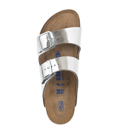 Birkenstock Arizona BS Soft Footbed Silver 1005961 (BK145-b) Moteriški batai/šlepetės