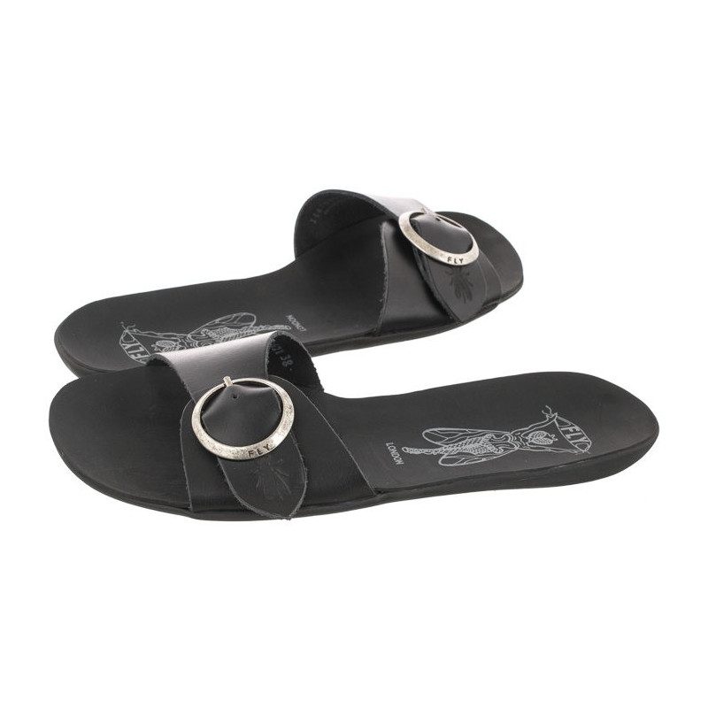 FLY London Moly Bridle Black P144759000 (FL342-a) Sieviešu apavi/Flip Flops