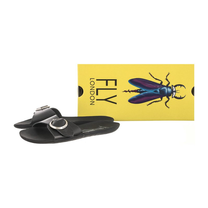 FLY London Moly Bridle Black P144759000 (FL342-a) Sieviešu apavi/Flip Flops