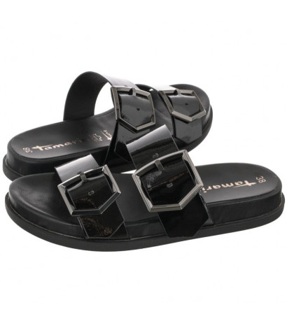 Tamaris Czarne 1-27246-36 018 Black Patent (TM339-a) Sieviešu apavi/Flip Flops