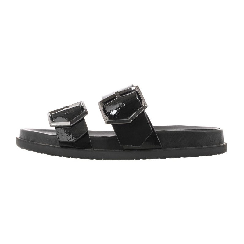 Tamaris Czarne 1-27246-36 018 Black Patent (TM339-a) Sieviešu apavi/Flip Flops