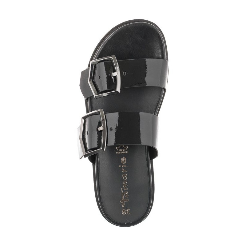 Tamaris Czarne 1-27246-36 018 Black Patent (TM339-a) Sieviešu apavi/Flip Flops