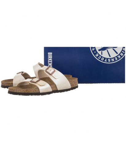 Birkenstock Sydney BS Graceful Pearl White 1016171 (BK156-a) Moteriški batai/šlepetės