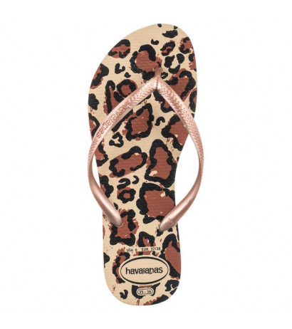 Havaianas Slim Animals FC Sand Grey/Rose Go 4103352-4879 (HI34-a) apavi