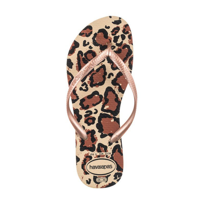 Havaianas Slim Animals FC Sand Grey/Rose Go 4103352-4879 (HI34-a) apavi