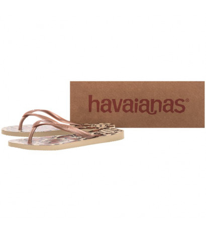 Havaianas Slim Animals FC Sand Grey/Rose Go 4103352-4879 (HI34-a) apavi