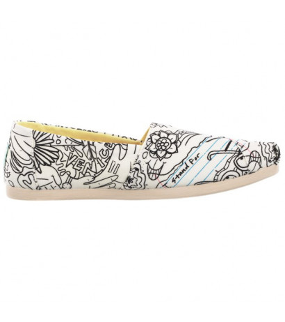 Toms Alpargata White Coloring Book Print 10016257 (TS18-a) kingad