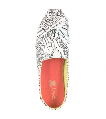 Toms Alpargata White Coloring Book Print 10016257 (TS18-a) kingad