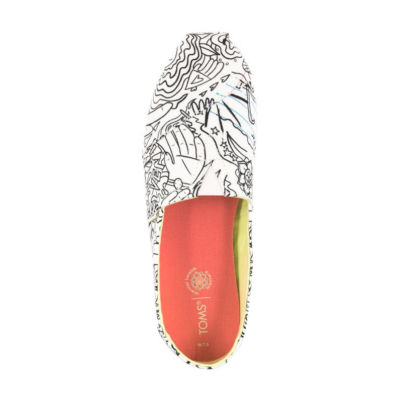 Toms Alpargata White Coloring Book Print 10016257 (TS18-a) kingad