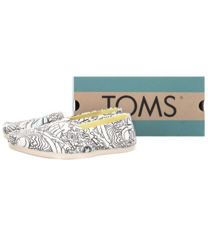 Toms Alpargata White Coloring Book Print 10016257 (TS18-a) kingad