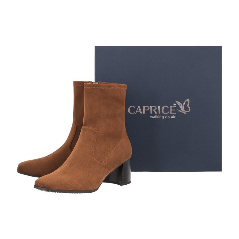 Caprice Brązowe 9-25305-27 374 Cognac Stretch (CP273-a) kurpes