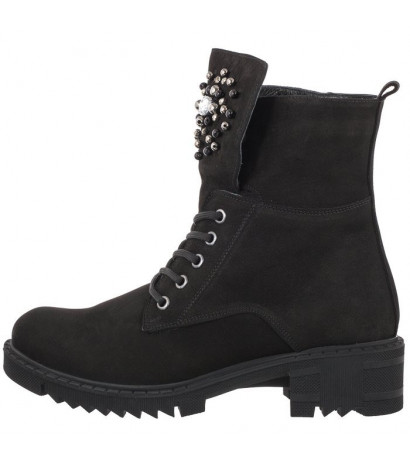 Venezia Czarne 12105-61 NUB BLACK (VE578-a) boots