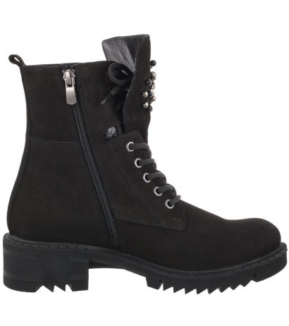 Venezia Czarne 12105-61 NUB BLACK (VE578-a) boots