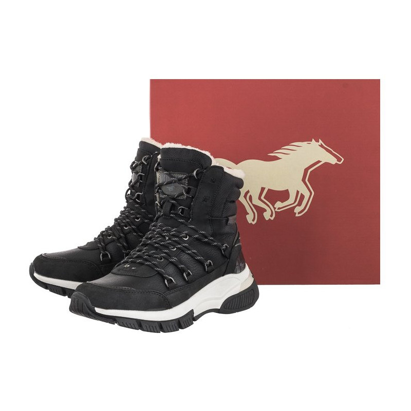 Mustang Czarne 49C0054 (MU432-a) shoes