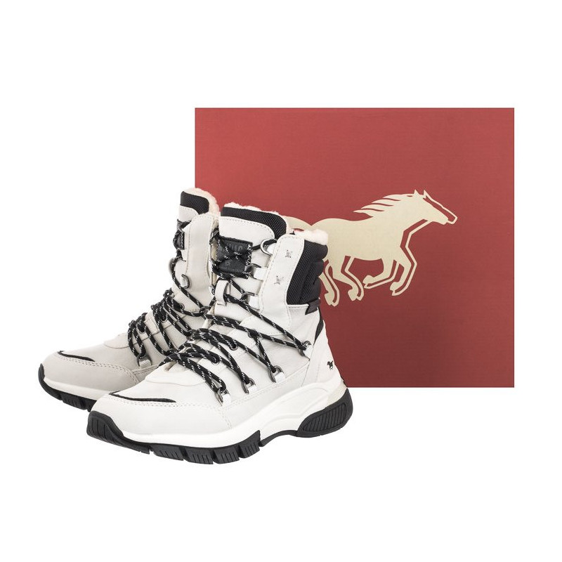 Mustang Białe 1367-603-203 (MU432-b) shoes