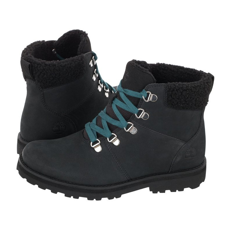 Timberland Courma Kid Warm Lined Hiker Black Nubuck A2MMQ (TI91-a) zābaki