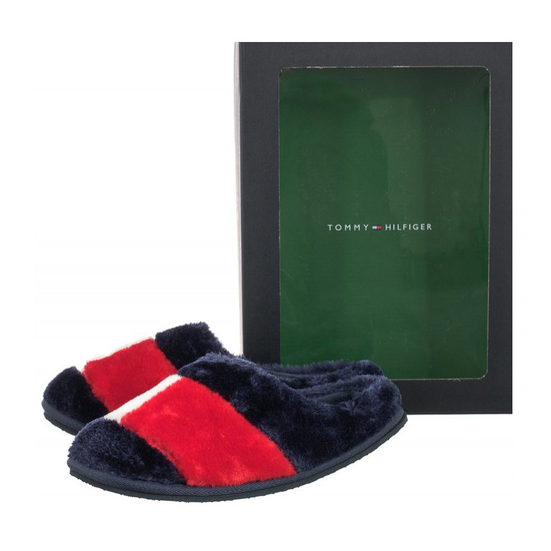 Tommy Hilfiger Essential Tommy Home Slipper Rwb FW0FW05148 0K4 (TH333-a) Moteriški batai/šlepetės