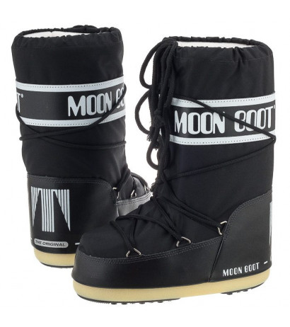 Moon Boot Icon Nylon Black Kids 1400440 N001 (MB14-a) batai