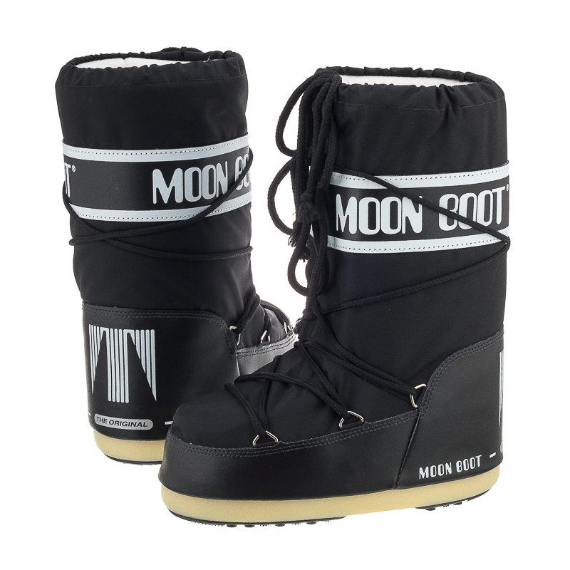 Moon Boot Icon Nylon Black Kids 1400440 N001 (MB14-a) batai