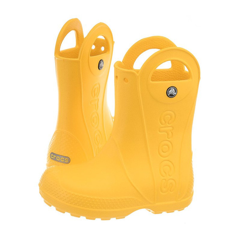 Crocs Handle Rain Boot Kids Yellow 12803-730 (CR79-d) botai