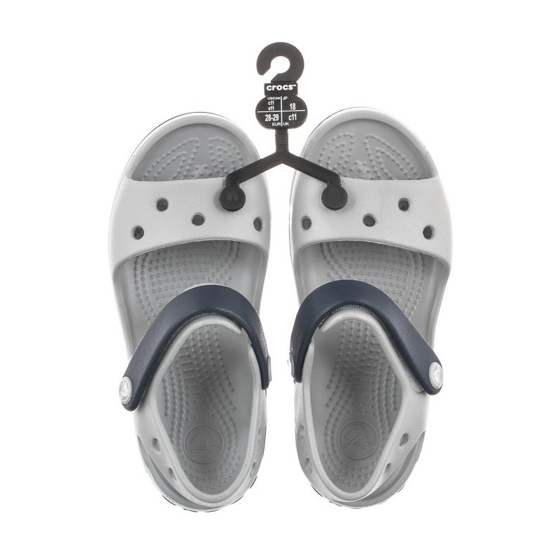 Crocs Crocband Sandal Kids Light Grey/Navy 12856-01U (CR39-t) sandals