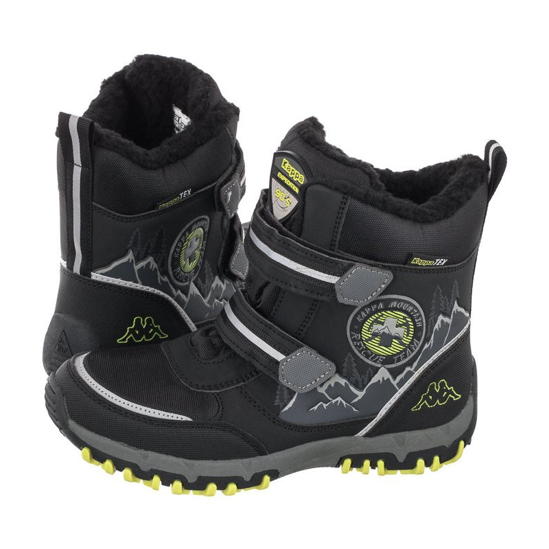 Kappa Rescue Tex K 260581K/1133 Black/Lime (KA165-b) ankle boots