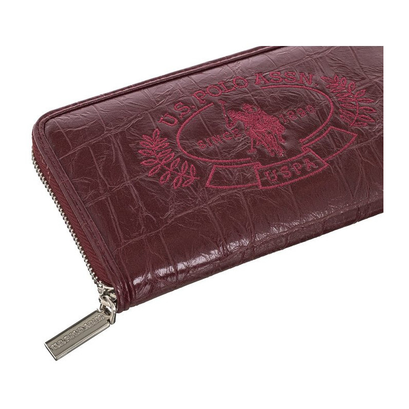 U.S. Polo Assn. New Hailey L Zip Ard Wall Croco Pu Bordeaux BEUHF5162WVR410 (US108-a) käekott