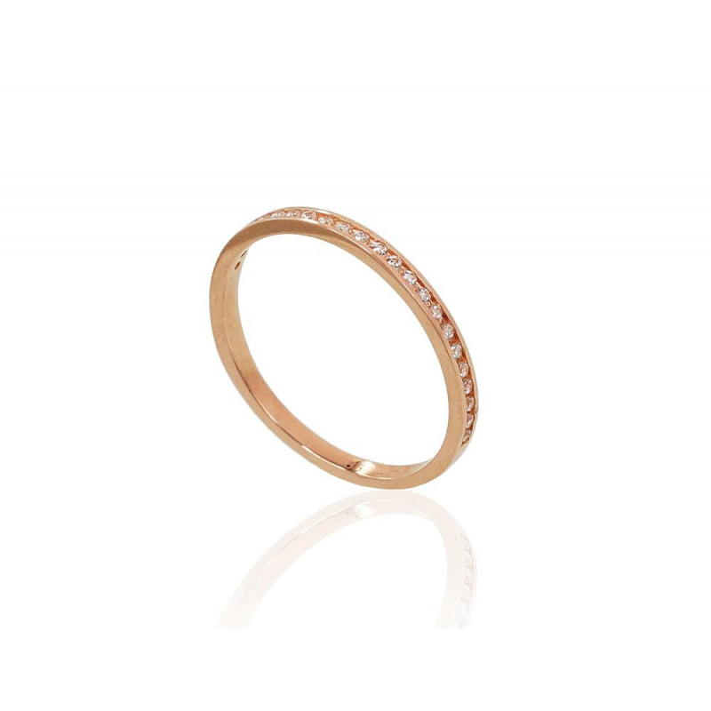 Gold ring 1100831(Au-R)_CZ, Red Gold 585°, Zirkons