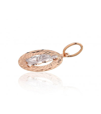 Gold pendant 1300833(Au-R+Au-W), White/Red Gold 585°