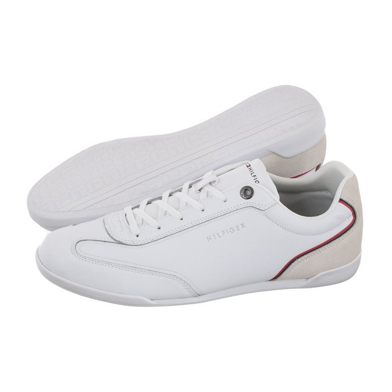 Tommy Hilfiger Modern Lo Pro Leather Cupsole White FM0MF04014 YBR (TH407-a) sportiniai bateliai