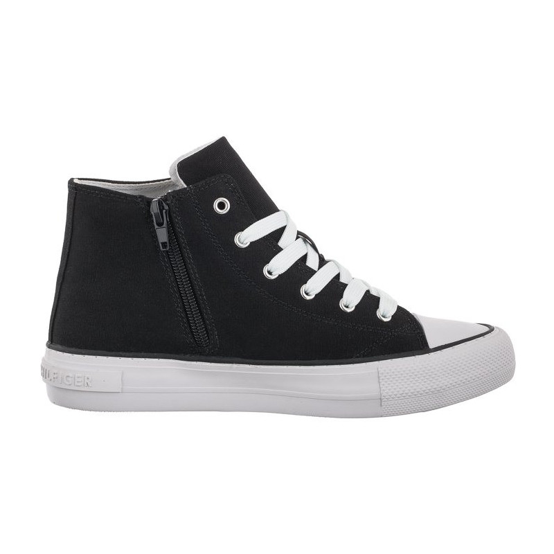 Tommy Hilfiger High Top Lace-Up Sneaker Black T3A4-32119-0890 999 (TH413-a) apavi