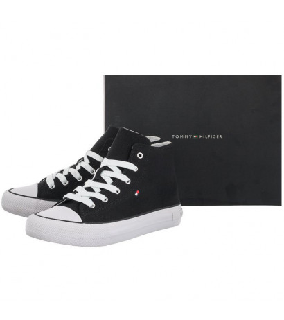 Tommy Hilfiger High Top Lace-Up Sneaker Black T3A4-32119-0890 999 (TH413-a) apavi