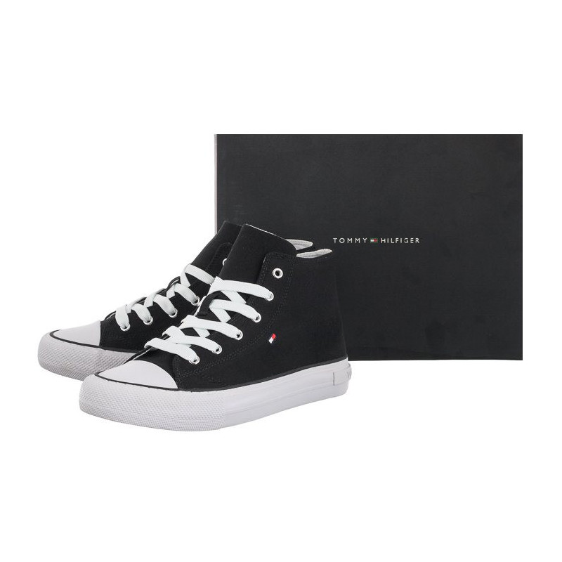 Tommy Hilfiger High Top Lace-Up Sneaker Black T3A4-32119-0890 999 (TH413-a) apavi